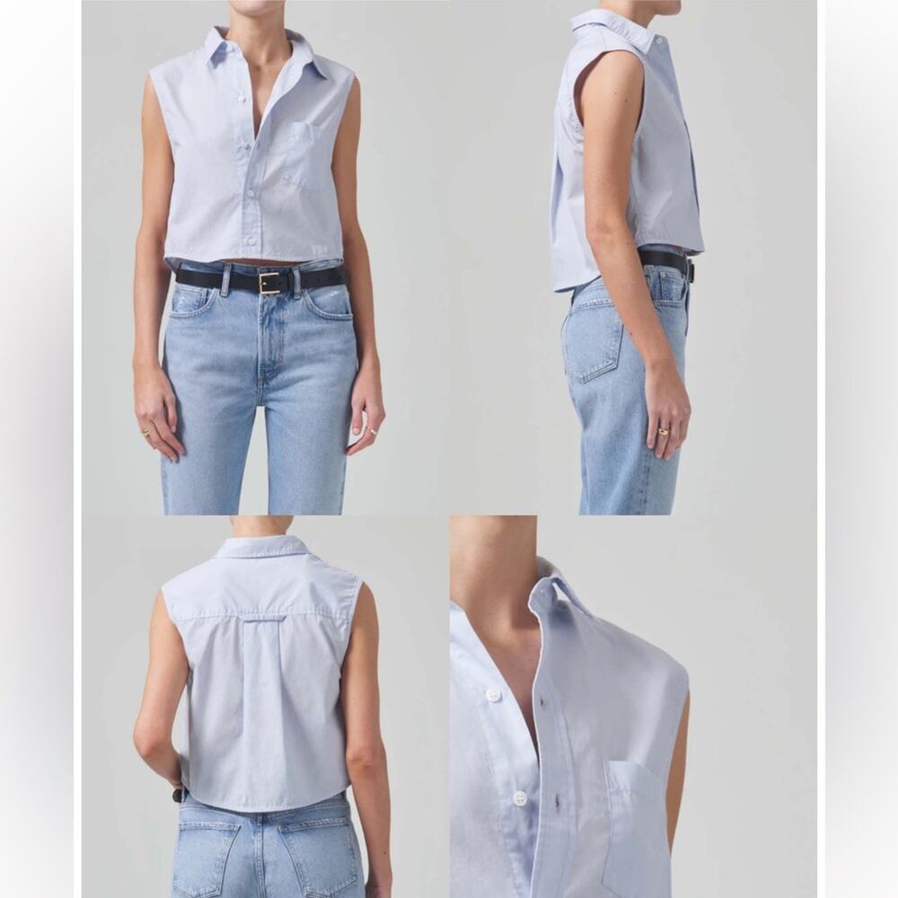 Citizens Of Humanity Anders Sleeveless Crop Santa Cruz Size XS